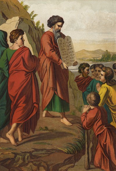 Moïse descendant du mont - Raffaello Sanzio Raphael